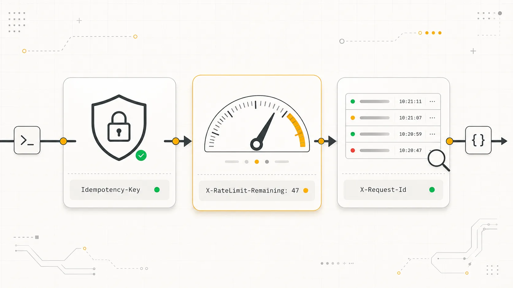 Idempotency-Key, rate-limit и audit-лог публичного API